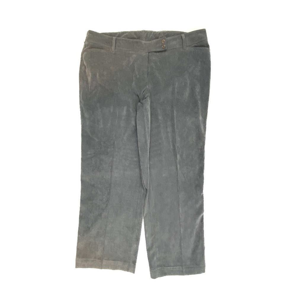 New Directions Straight Leg Women's size 18W Gray Chino Pants‎